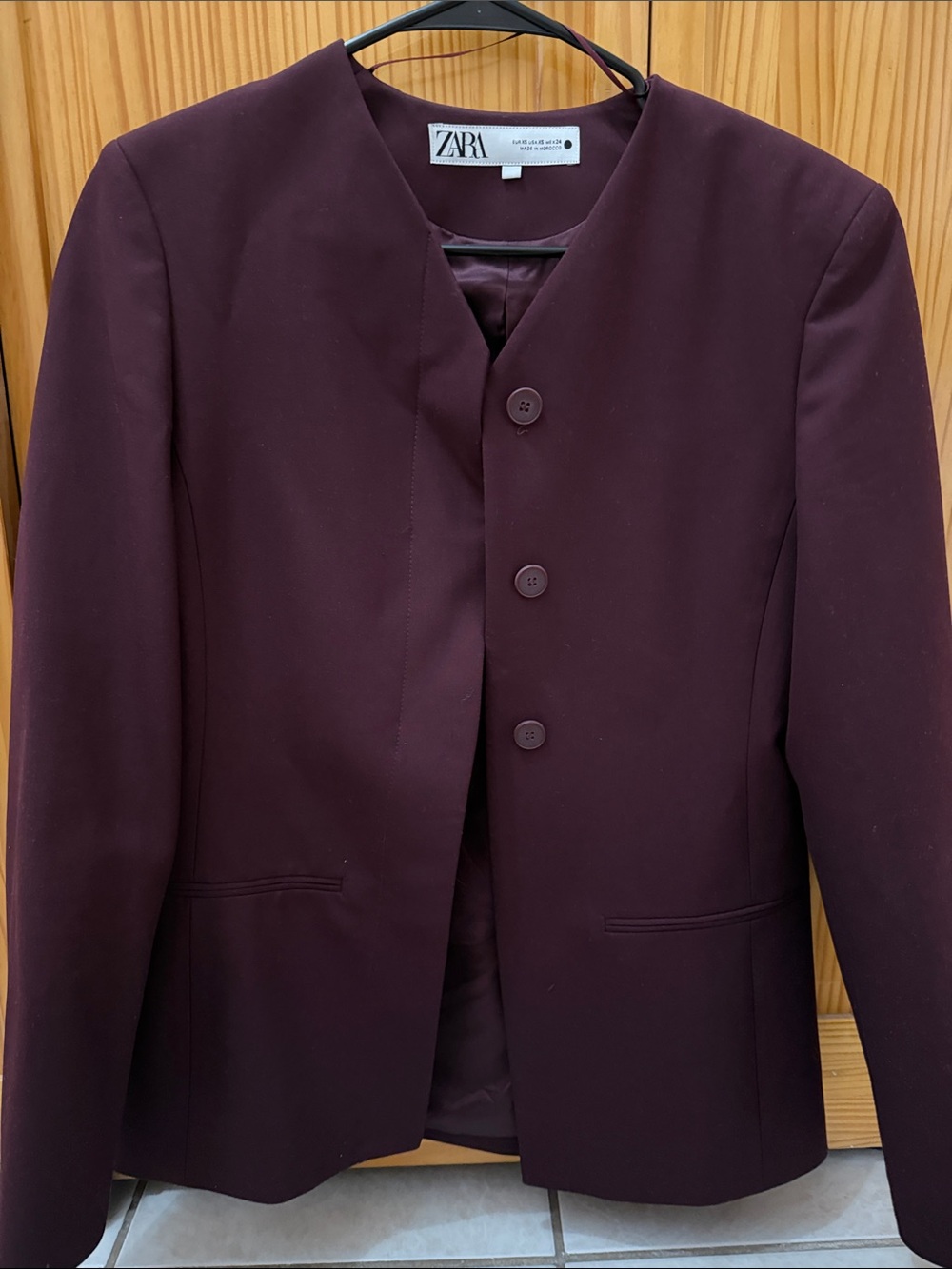 ZARA Burgundy Blazer